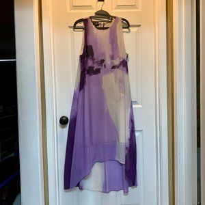 Alfani Floral-Print High-Low Dress